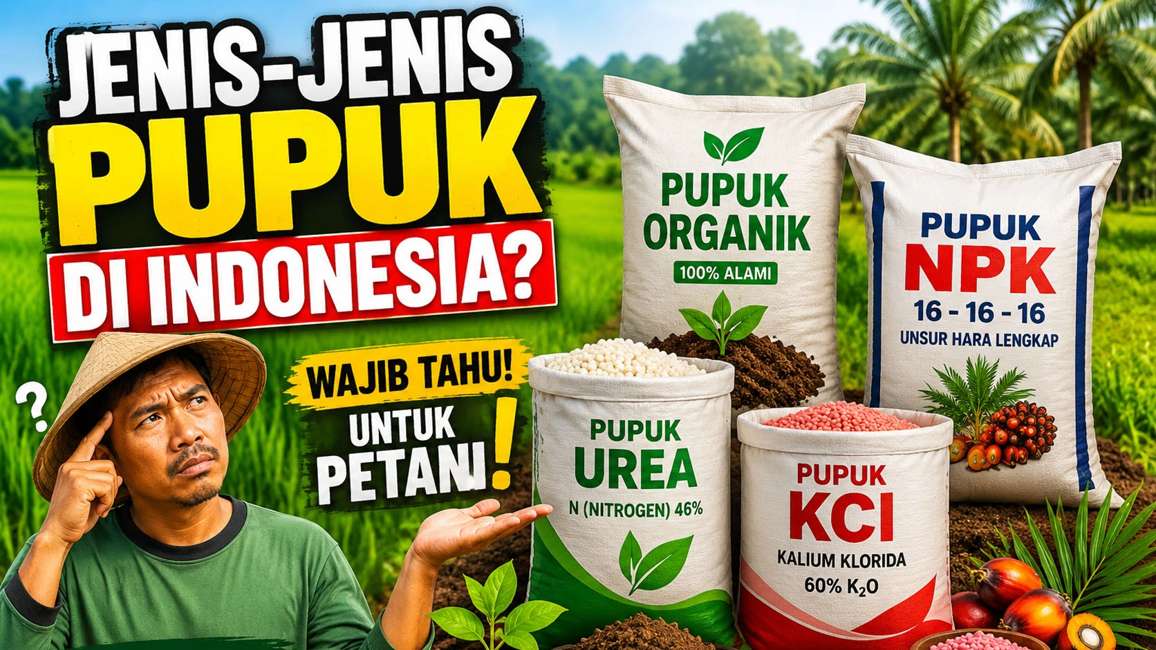 Jenis-Jenis Pupuk di Indonesia