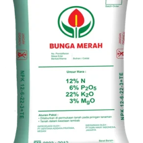 Pupuk Bunga Merah NPK 12-6-22-3+TE