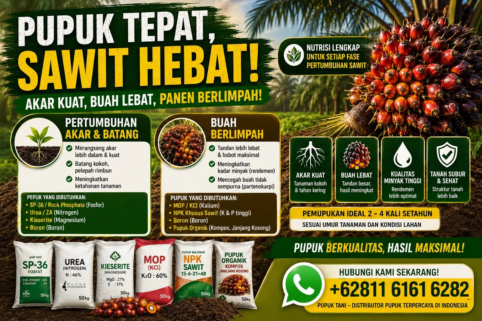 Cara Memilih Pupuk Sawit Yang tepat