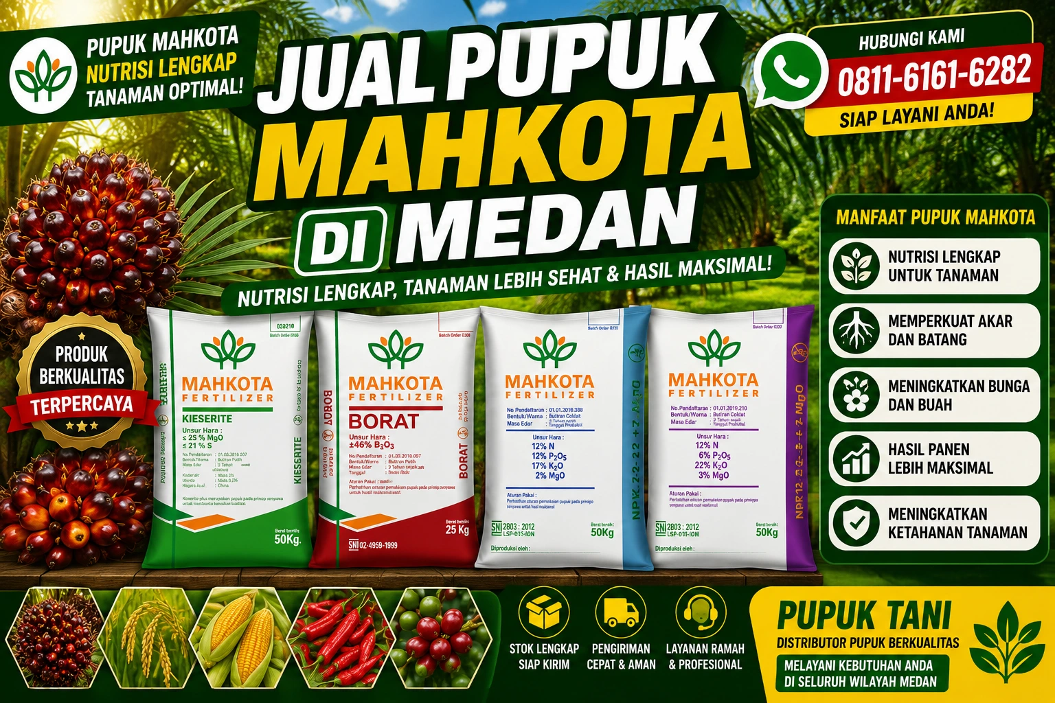 Jual Pupuk Mahkota di Medan