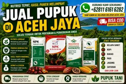 Jual Pupuk di Aceh Jaya