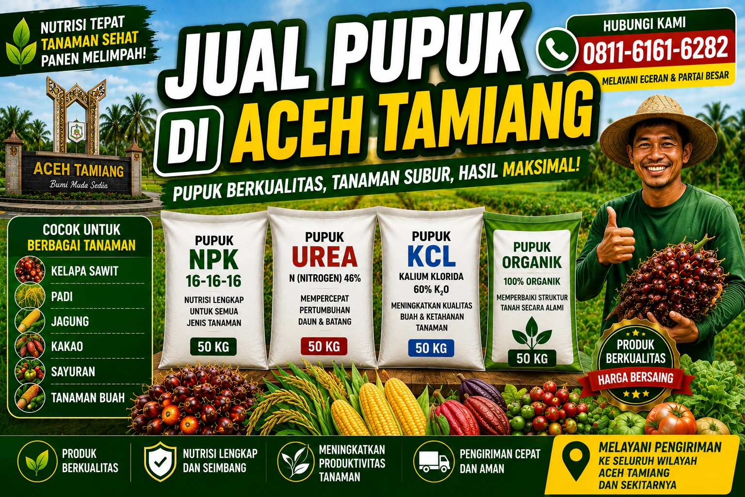 Jual Pupuk di Aceh Tamiang