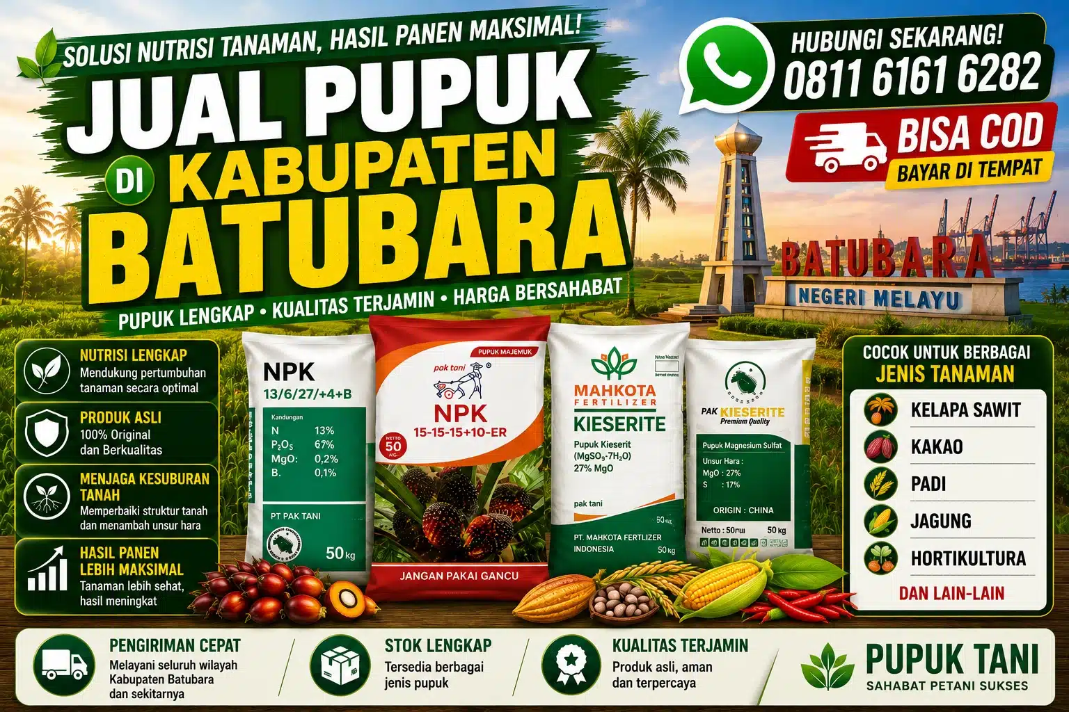 Jual Pupuk di Batubara