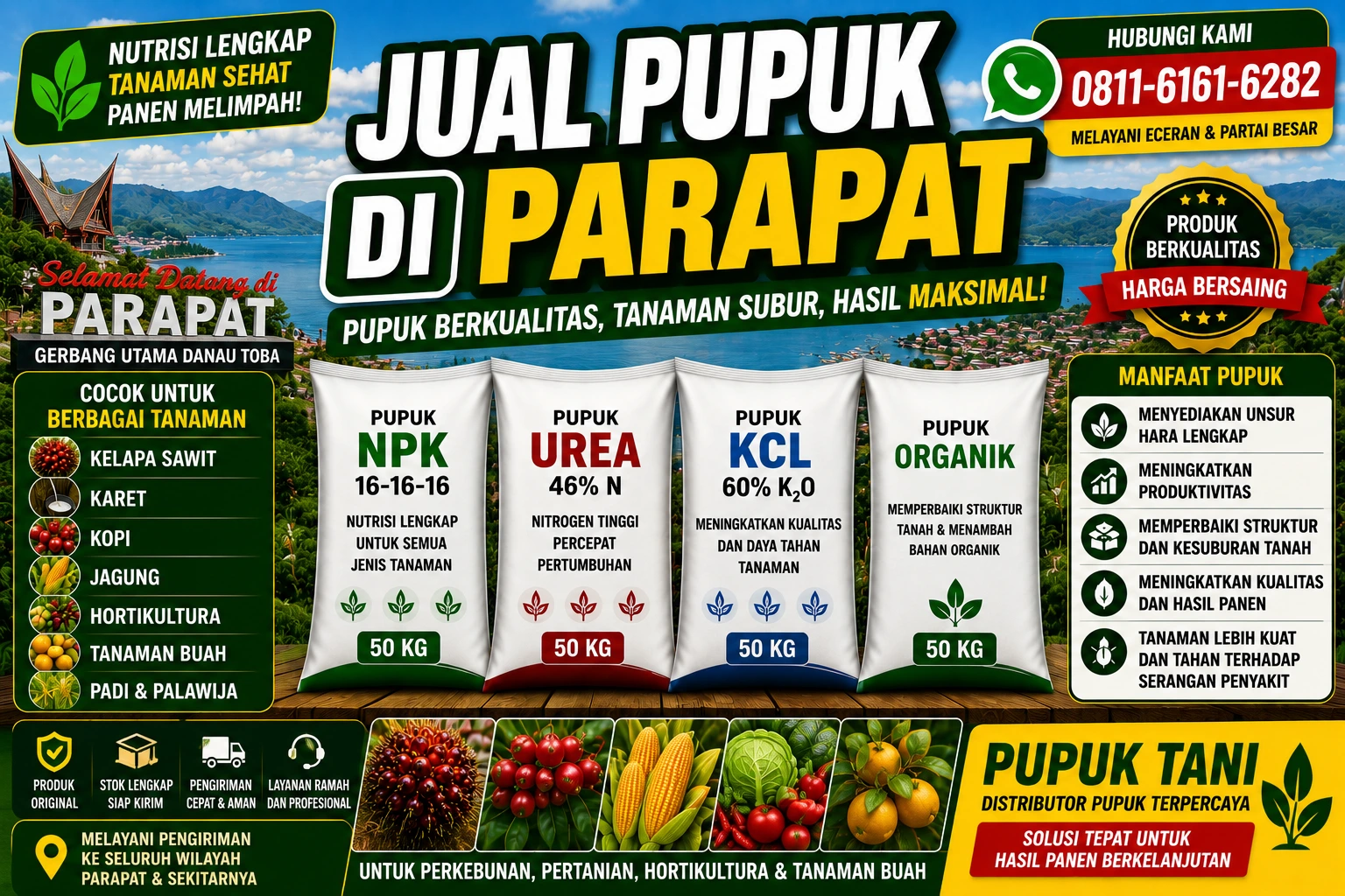 Jual Pupuk di Parapat Untuk Solusi Terbaik Kesuburan Tanaman Anda