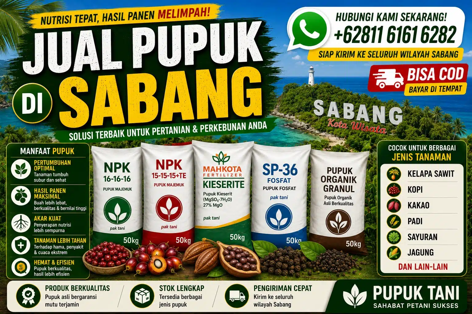 Jual Pupuk di Sabang