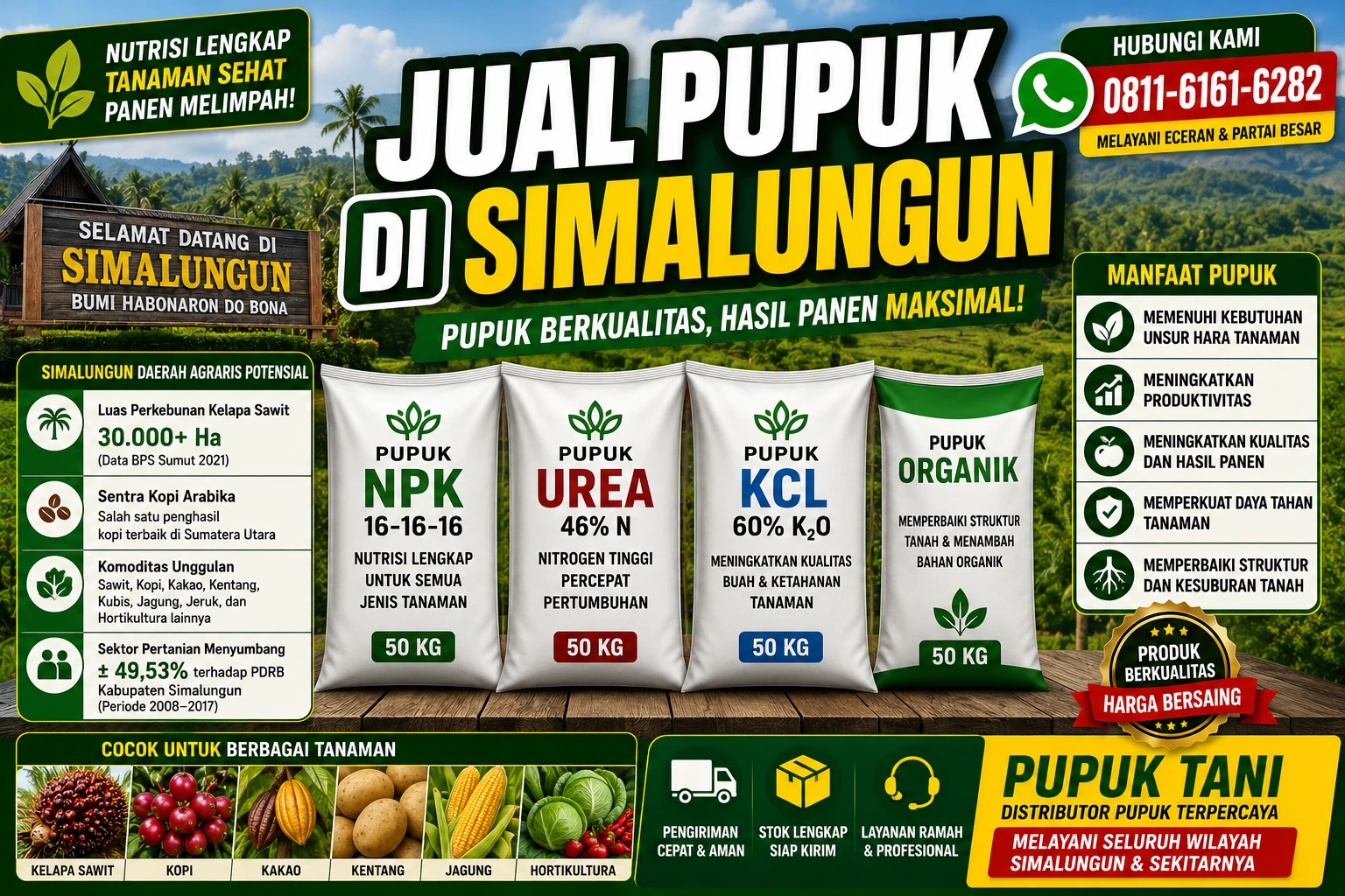 Jual Pupuk di Simalungun