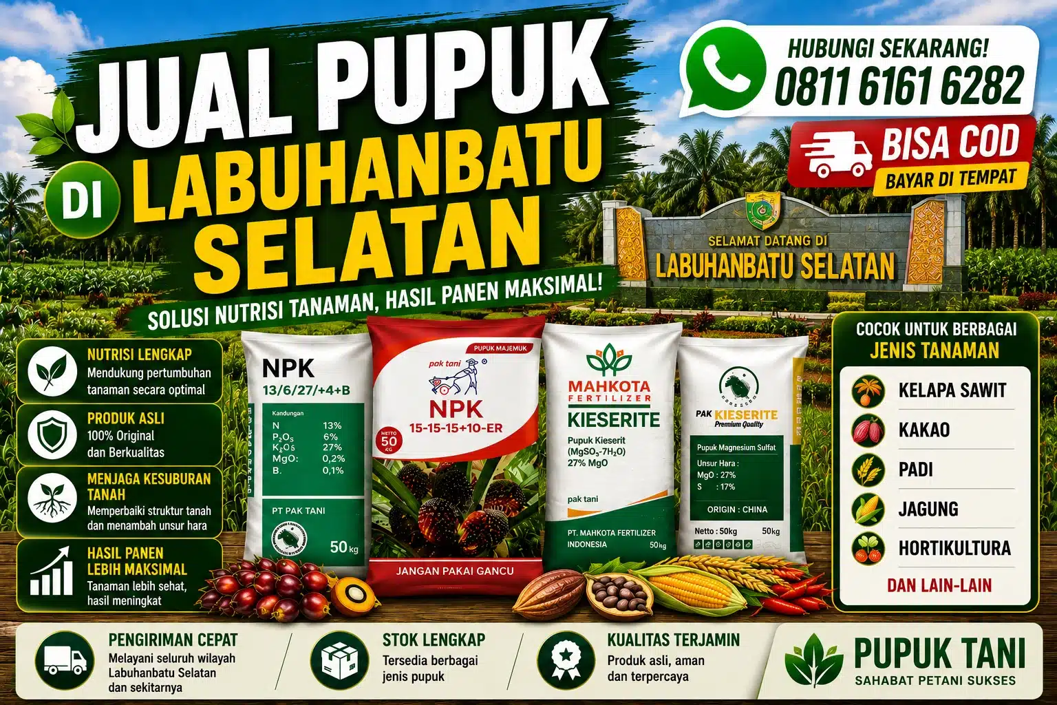jual pupuk di Labuhanbatu Selatan