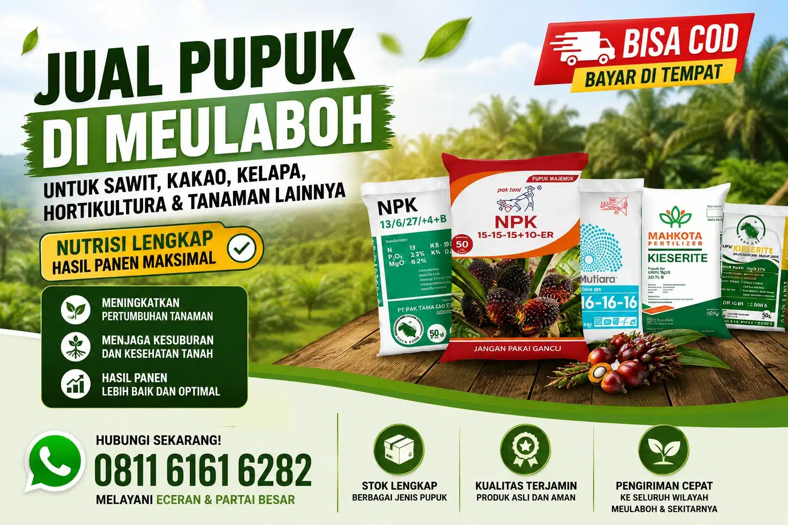 jual pupuk di Meulaboh