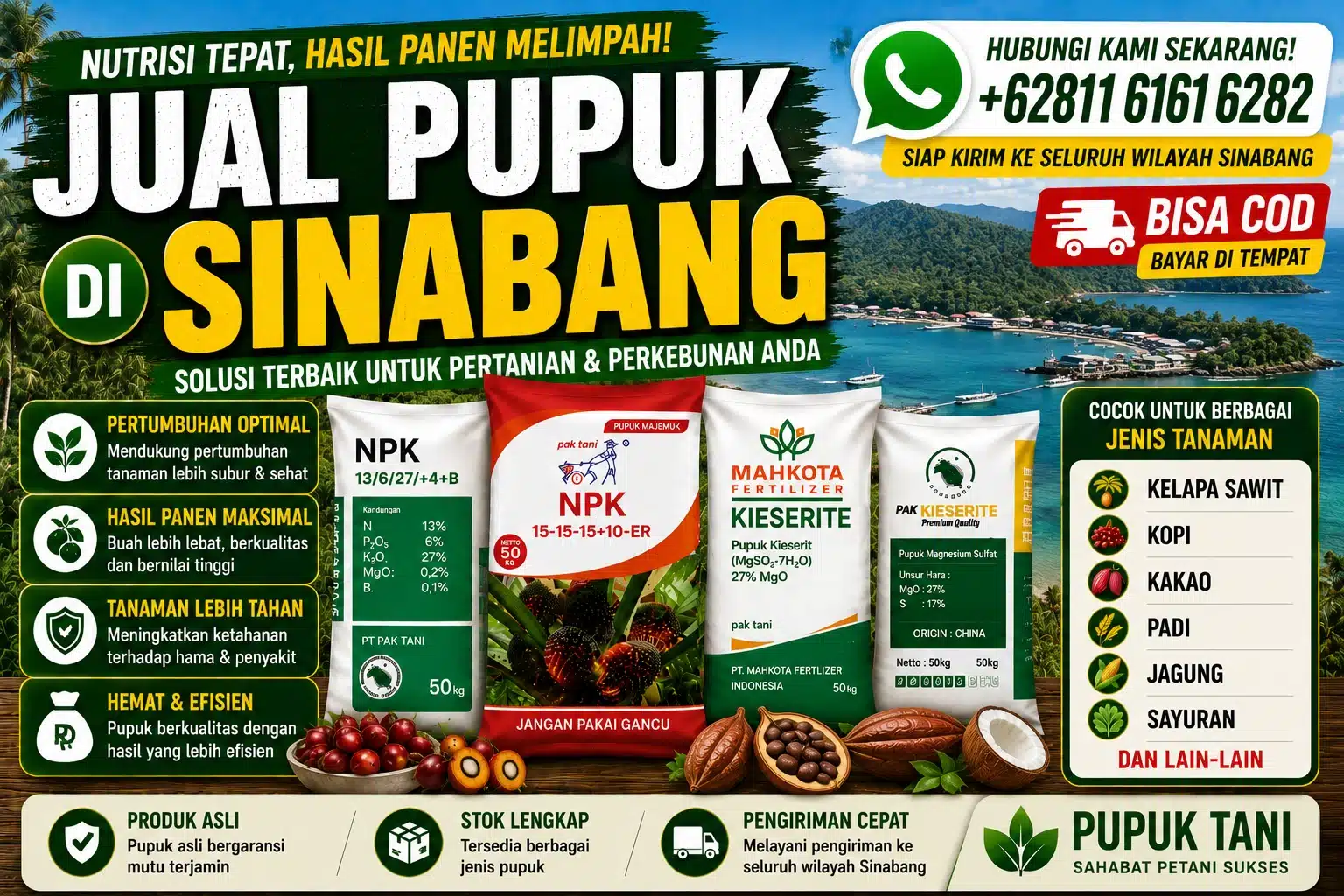 jual pupuk di Sinabang