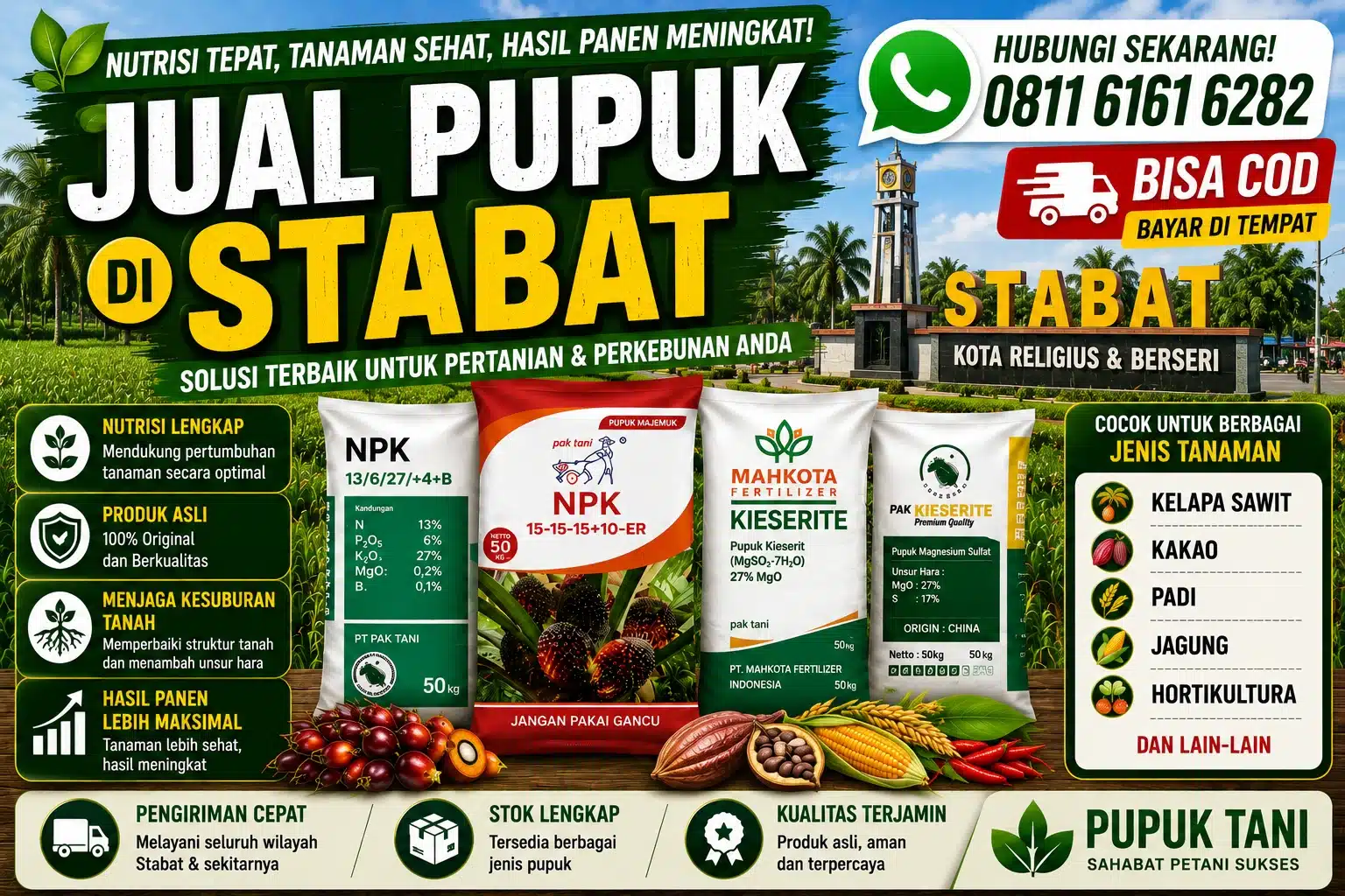 jual pupuk di Stabat