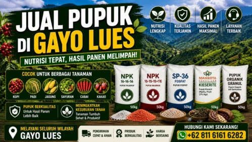 Jual Pupuk di Gayo Lues Solusi Lengkap untuk Kebutuhan Pertanian