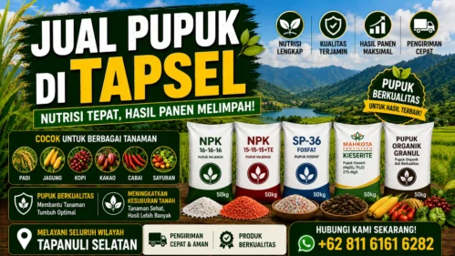 Jual pupuk di tapsel murah dan berkualitas